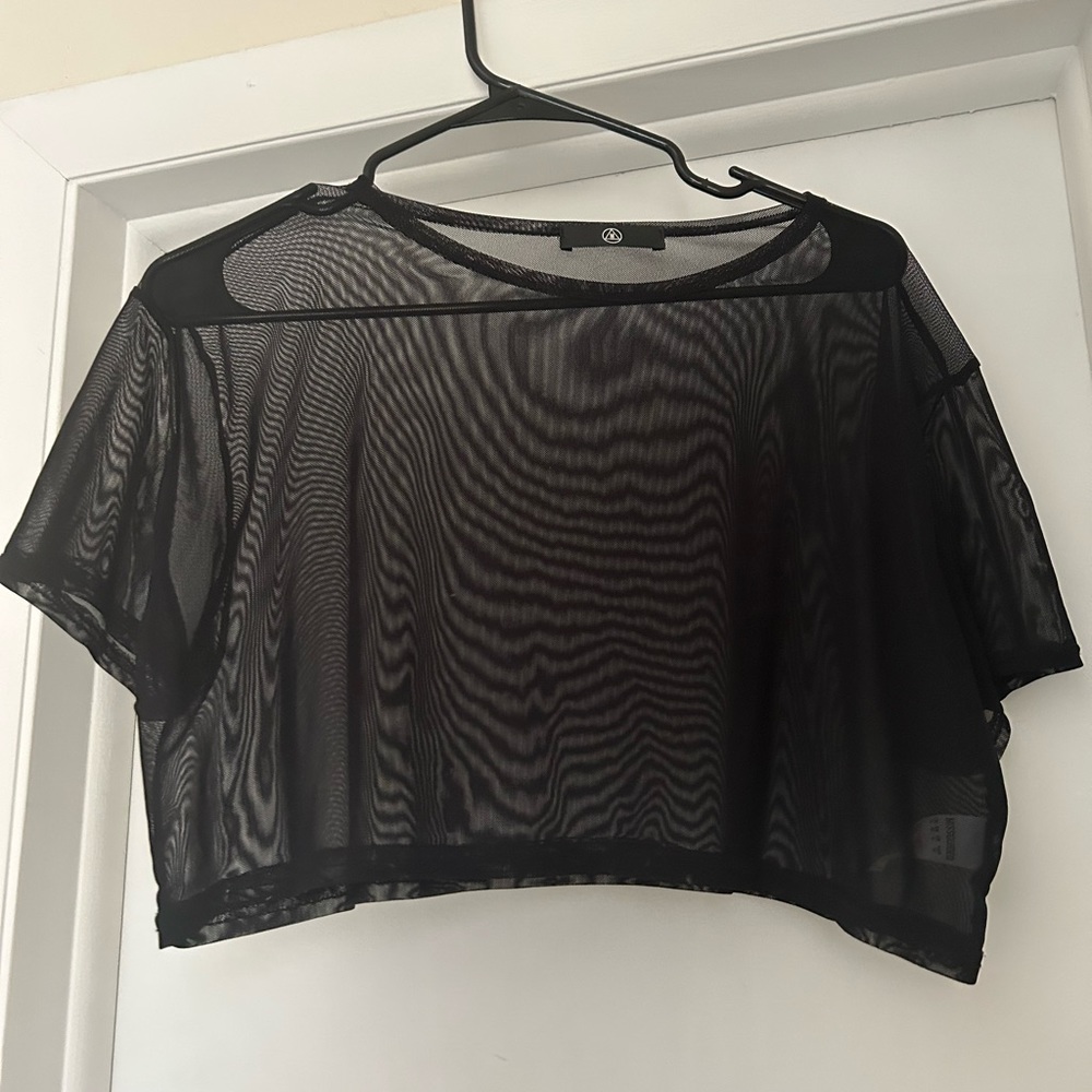 Missguided Mesh Crop Top